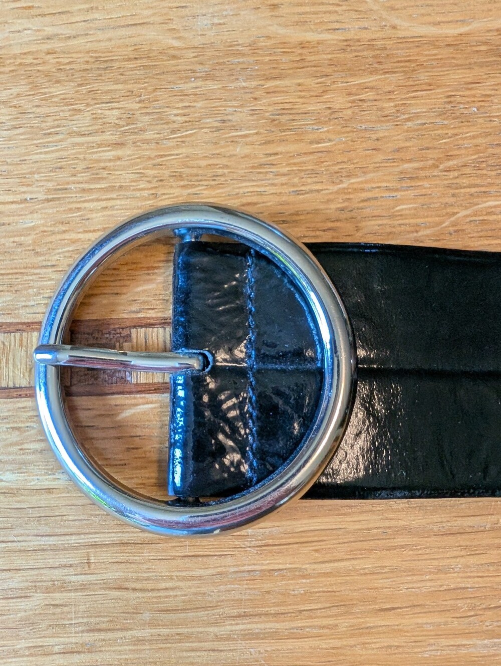 NWOT Banana Republic Wide Patent Embossed Belt,M